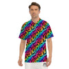 Abstract Graffiti Colorful Paint Print Pattern Men's Golf Shirts-grizzshop