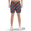 Abstract Graffiti Colorful Paint Print Pattern Men's Gym Shorts-grizzshop