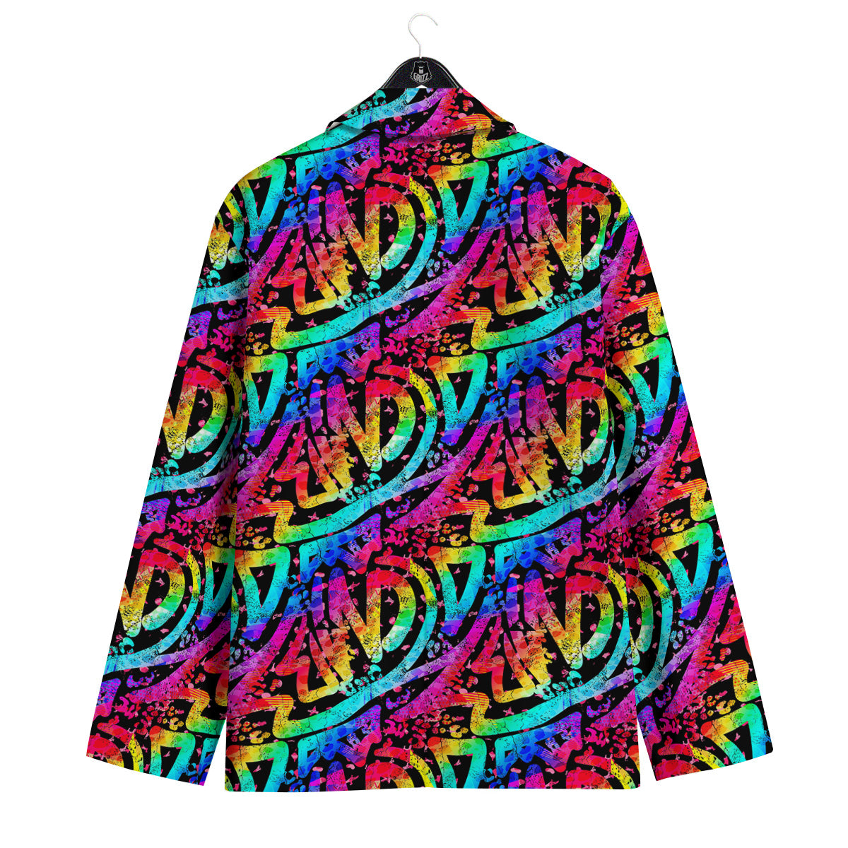 Abstract Graffiti Colorful Paint Print Pattern Men's Sport Coat-grizzshop