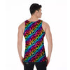 Abstract Graffiti Colorful Paint Print Pattern Men's Tank Top-grizzshop