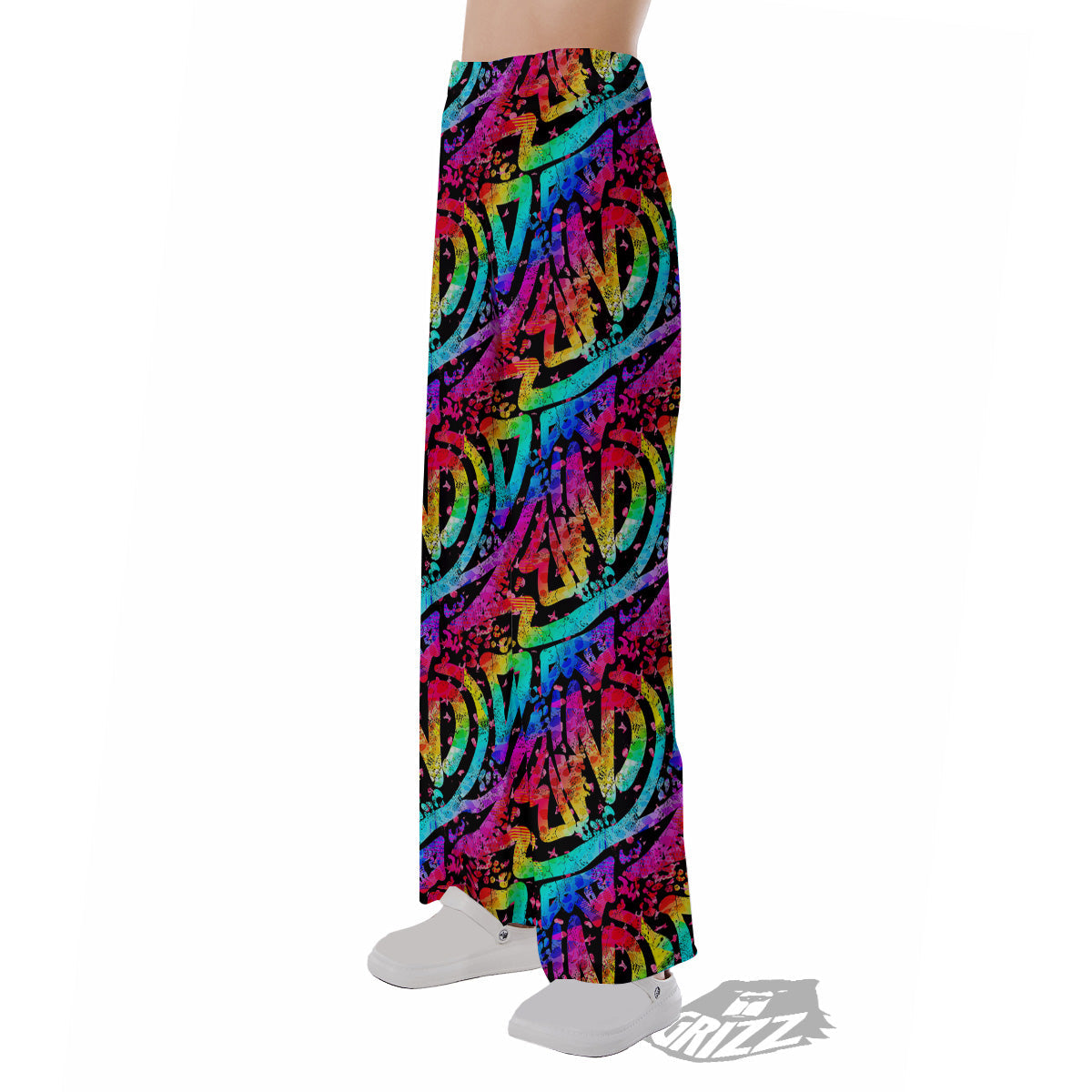 Abstract Graffiti Colorful Paint Print Pattern Pajama Pants-grizzshop