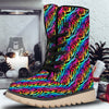 Abstract Graffiti Colorful Paint Print Pattern Snow Boots-grizzshop