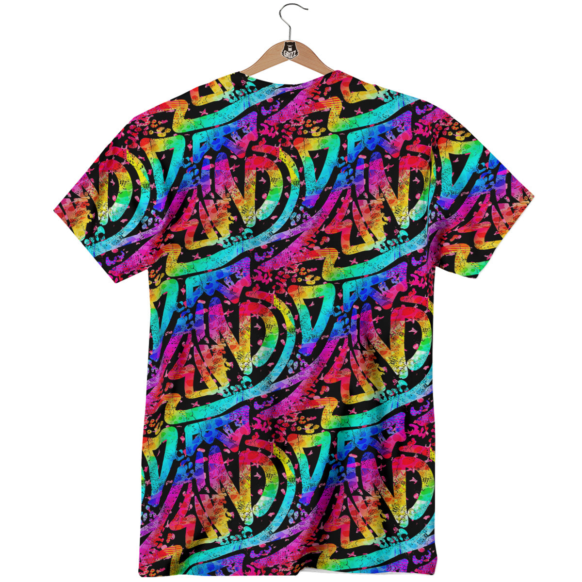 Abstract Graffiti Colorful Paint Print Pattern T-Shirt-grizzshop