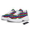 Abstract Graffiti Colorful Paint Print Pattern White Chunky Shoes-grizzshop