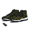 Abstract Graffiti Emoji Print Pattern Black Bball Shoes-grizzshop