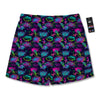 Abstract Graffiti Emoji Print Pattern Men's Running Shorts-grizzshop