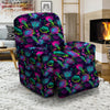 Abstract Graffiti Emoji Print Pattern Recliner Slipcover-grizzshop