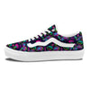 Abstract Graffiti Emoji Print Pattern Skate Shoes-grizzshop