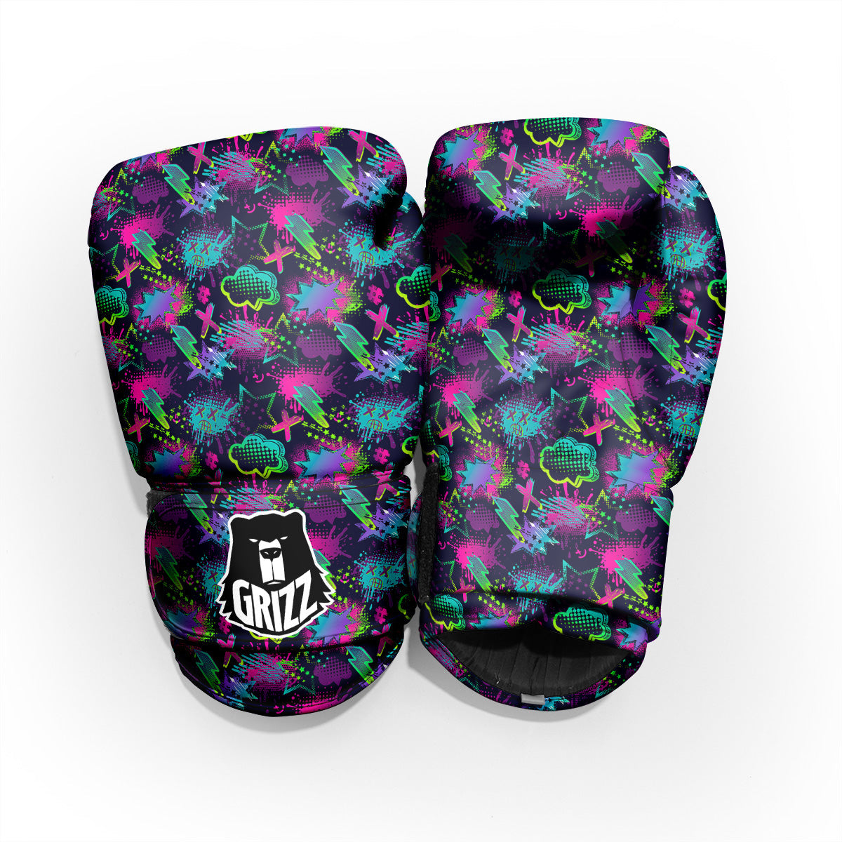 Abstract Graffiti Emoji Print Pattern Pro Boxing Glove