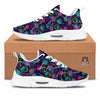 Abstract Graffiti Emoji Print Pattern Tennis Shoes-grizzshop