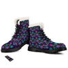 Abstract Graffiti Emoji Print Pattern Winter Boots-grizzshop