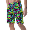 Abstract Graffiti Geometric Men's Shorts-grizzshop