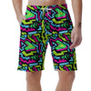 Abstract Graffiti Geometric Men's Shorts-grizzshop