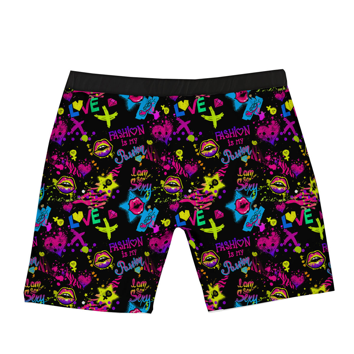 Abstract Graffiti Girlish Spray Paint Print Pattern Boxer Briefs-grizzshop