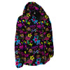 Abstract Graffiti Girlish Spray Paint Print Pattern Down Jacket-grizzshop