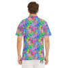 Abstract Graffiti Girlish Spray Paint Print Pattern Men's Golf Shirts-grizzshop