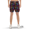 Abstract Graffiti Girlish Spray Paint Print Pattern Men's Gym Shorts-grizzshop