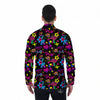 Abstract Graffiti Girlish Spray Paint Print Pattern Men's Long Sleeve Shirts-grizzshop