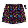 Abstract Graffiti Girlish Spray Paint Print Pattern Men's Running Shorts-grizzshop