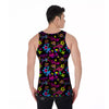 Abstract Graffiti Girlish Spray Paint Print Pattern Men's Tank Top-grizzshop