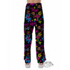 Abstract Graffiti Girlish Spray Paint Print Pattern Pajama Pants-grizzshop