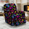 Abstract Graffiti Girlish Spray Paint Print Pattern Recliner Slipcover-grizzshop