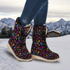 Abstract Graffiti Girlish Spray Paint Print Pattern Snow Boots-grizzshop