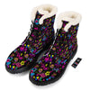 Abstract Graffiti Girlish Spray Paint Print Pattern Winter Boots-grizzshop