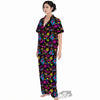 Abstract Graffiti Girlish Spray Paint Print Pattern Women's Pajamas Set-grizzshop