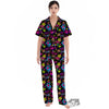 Abstract Graffiti Girlish Spray Paint Print Pattern Women's Pajamas Set-grizzshop