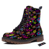 Abstract Graffiti Girlish Spray Paint Print Pattern Work Boots-grizzshop