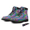 Abstract Graffiti Hand Drawing Neon Retro Print Pattern Boots-grizzshop