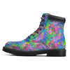 Abstract Graffiti Hand Drawing Neon Retro Print Pattern Boots-grizzshop