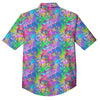 Abstract Graffiti Hand Drawing Neon Retro Print Pattern Button Up Shirt-grizzshop