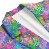 Abstract Graffiti Hand Drawing Neon Retro Print Pattern Men's Blazer-grizzshop