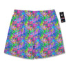 Abstract Graffiti Hand Drawing Neon Retro Print Pattern Men's Running Shorts-grizzshop