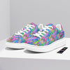 Abstract Graffiti Hand Drawing Neon Retro Print Pattern Platform Shoes-grizzshop