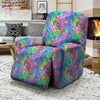 Abstract Graffiti Hand Drawing Neon Retro Print Pattern Recliner Slipcover-grizzshop