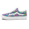 Abstract Graffiti Hand Drawing Neon Retro Print Pattern Skate Shoes-grizzshop