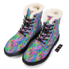 Abstract Graffiti Hand Drawing Neon Retro Print Pattern Winter Boots-grizzshop