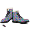 Abstract Graffiti Hand Drawing Neon Retro Print Pattern Winter Boots-grizzshop