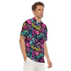 Abstract Graffiti Hiphop Lip Men's Golf Shirts-grizzshop