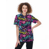 Abstract Graffiti Hiphop Lip Women's Golf Shirts-grizzshop