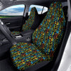 Abstract Graffiti Neon Monsters Print Pattern Car Seat Covers-grizzshop