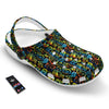 Abstract Graffiti Neon Monsters Print Pattern Clog-grizzshop