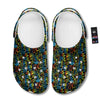 Abstract Graffiti Neon Monsters Print Pattern Clog-grizzshop