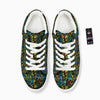 Abstract Graffiti Neon Monsters Print Pattern Platform Shoes-grizzshop