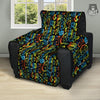 Abstract Graffiti Neon Monsters Print Pattern Recliner Protector-grizzshop