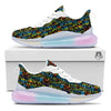 Abstract Graffiti Neon Monsters Print Pattern Running Sneakers-grizzshop