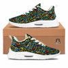 Abstract Graffiti Neon Monsters Print Pattern Tennis Shoes-grizzshop